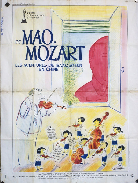 DE MAO A MOZART ISAAC STERN MOVIE POSTER ORIGINAL 120x160