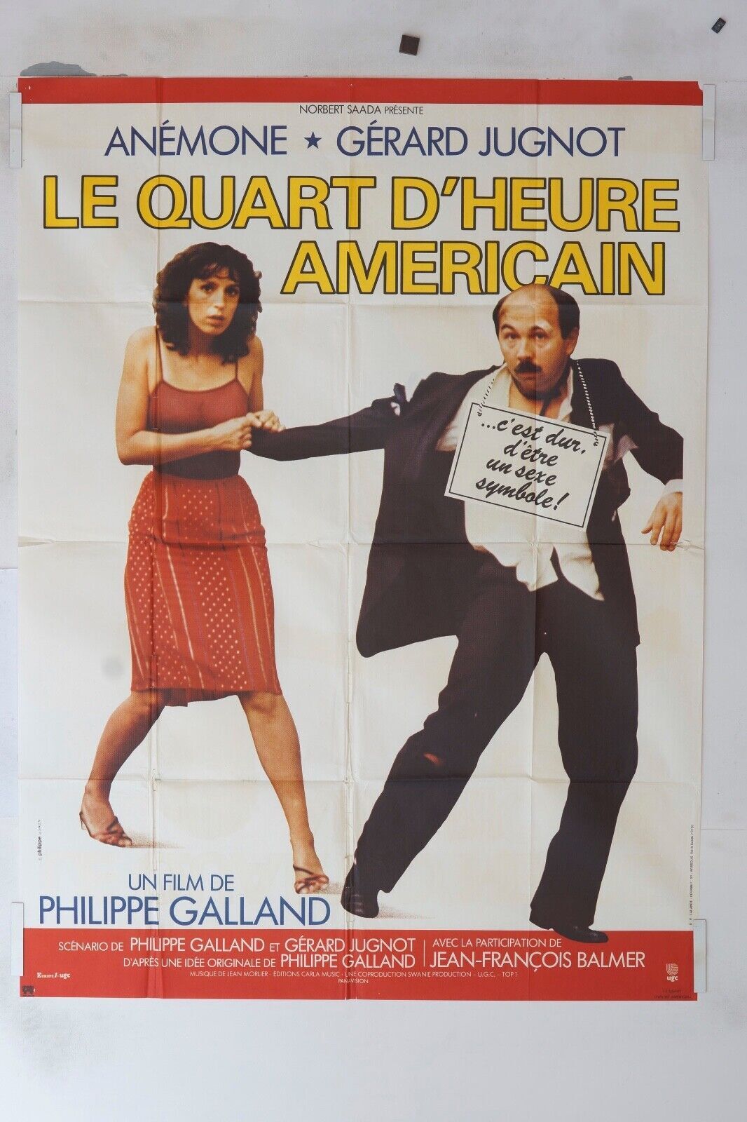 LE QUART D’HEURE AMERICAIN MOVIE POSTER ORIGINAL 120x160 ANEMONE