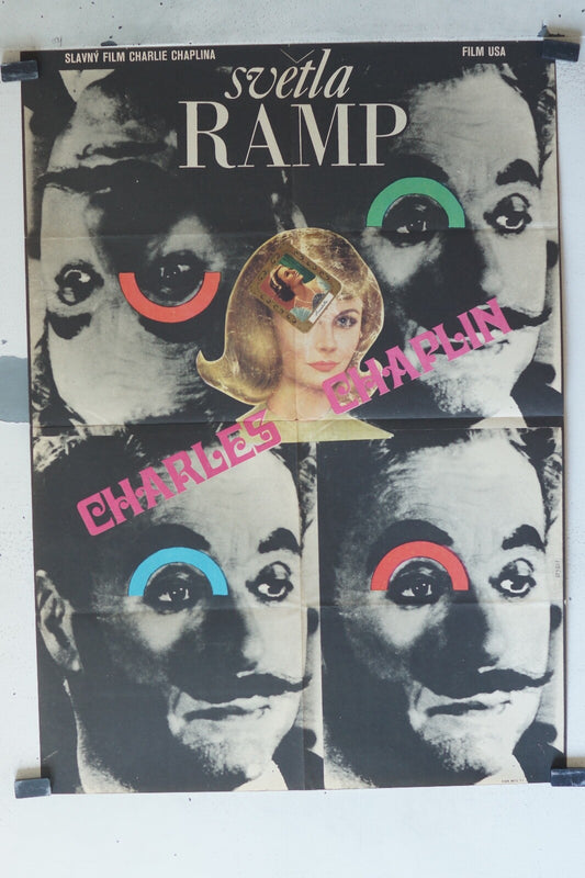 CHARLIE CHAPLIN MOVIE POSTER ORIGINAL (60X80) Sapru Sheikh , Maruti