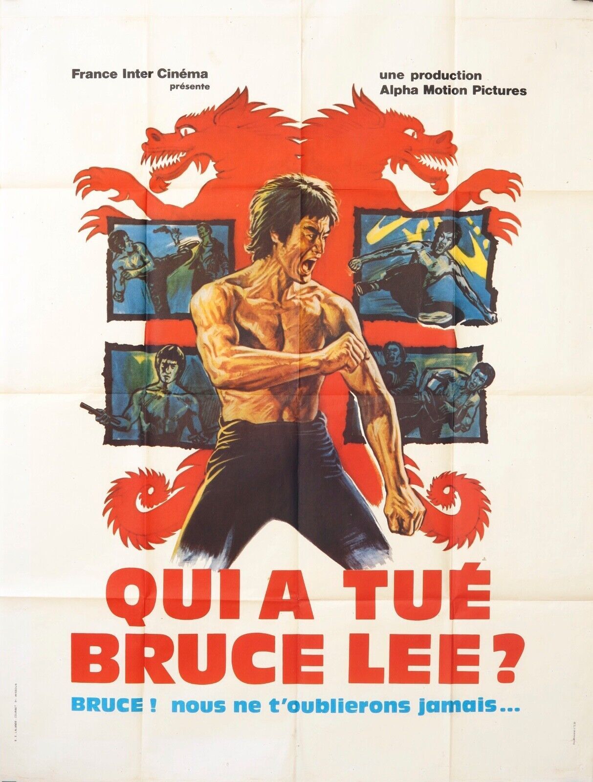 QUI A TUÉ BRUCE LEE ? MOVIE POSTER ORIGINAL 120x160