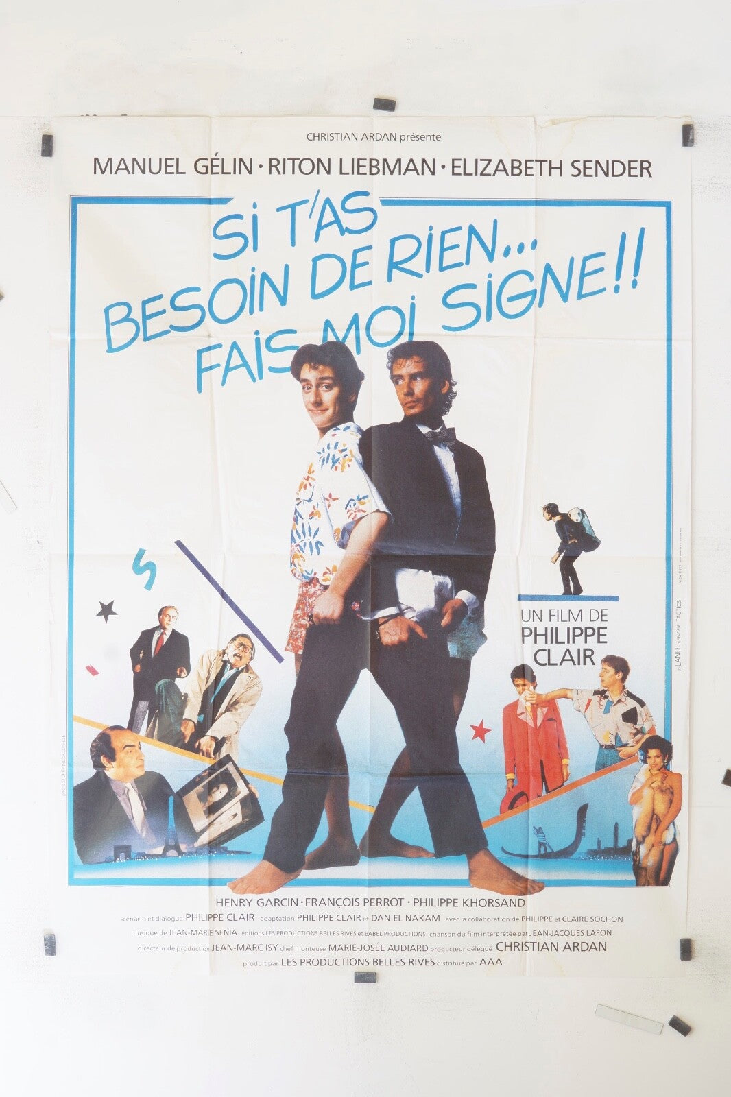 SI T’AS BESOIN DE RIEN…FAIS-MOI SIGNE !! MOVIE POSTER ORIGINAL 120x160