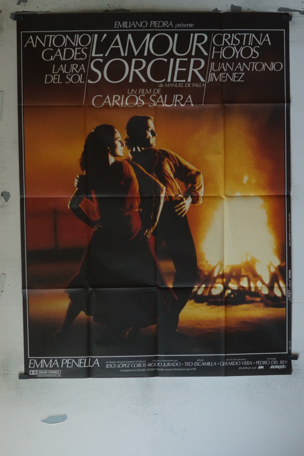 L’AMOUR SORCIER POSTER ORIGINAL120x160 ANTONIO GADES