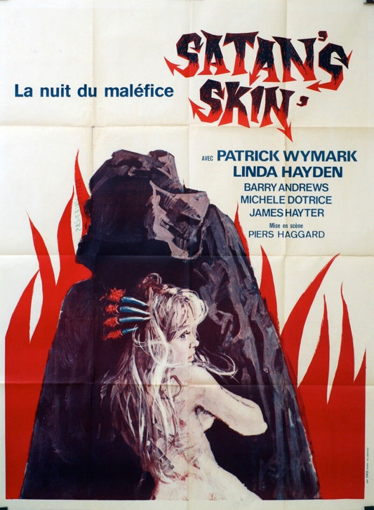 LA NUIT DU MALÉFICE « SATAN’S SKIN » MOVIE POSTER ORIGINAL 120x160 PATRICK WYMAR