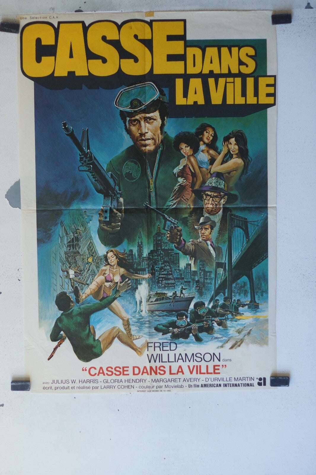 Hell Up in Harlem / CASSE DANS LA VILLE MovieposterORIGINAL 60x80Fred Williamson