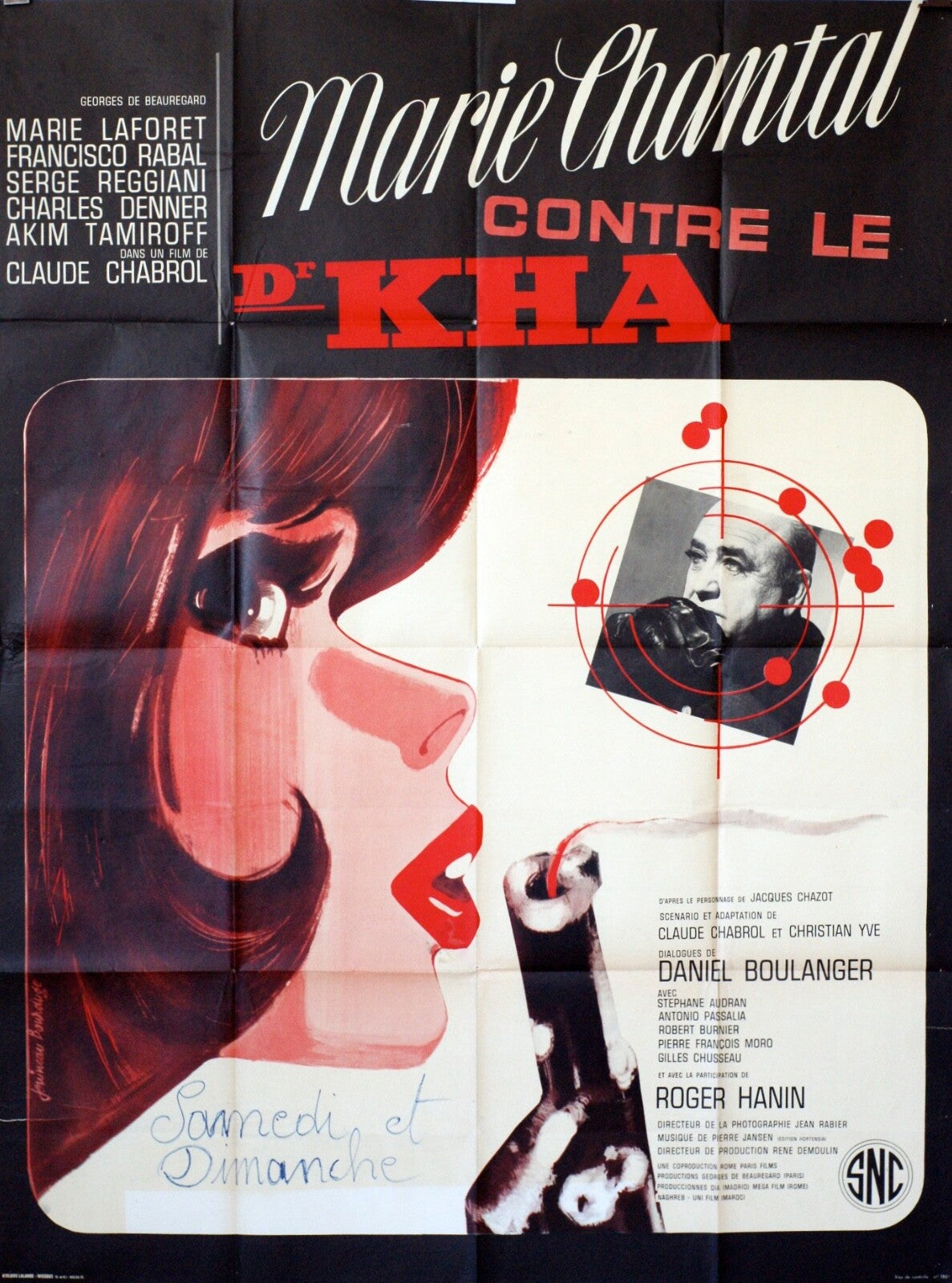 MARIE CHANTAL CONTRE LE DR KHA MOVIE POSTER  ORIGINAL (120X160) TERENCE HILL