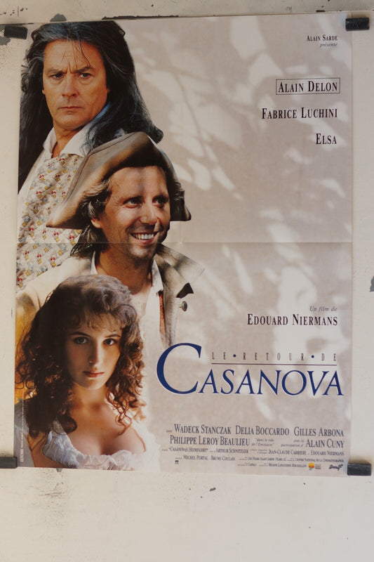 RETOUR DE CASANOVA (LE) ORIGINAL MOVIE POSTER 60x80 Alain Delon , Fabrice