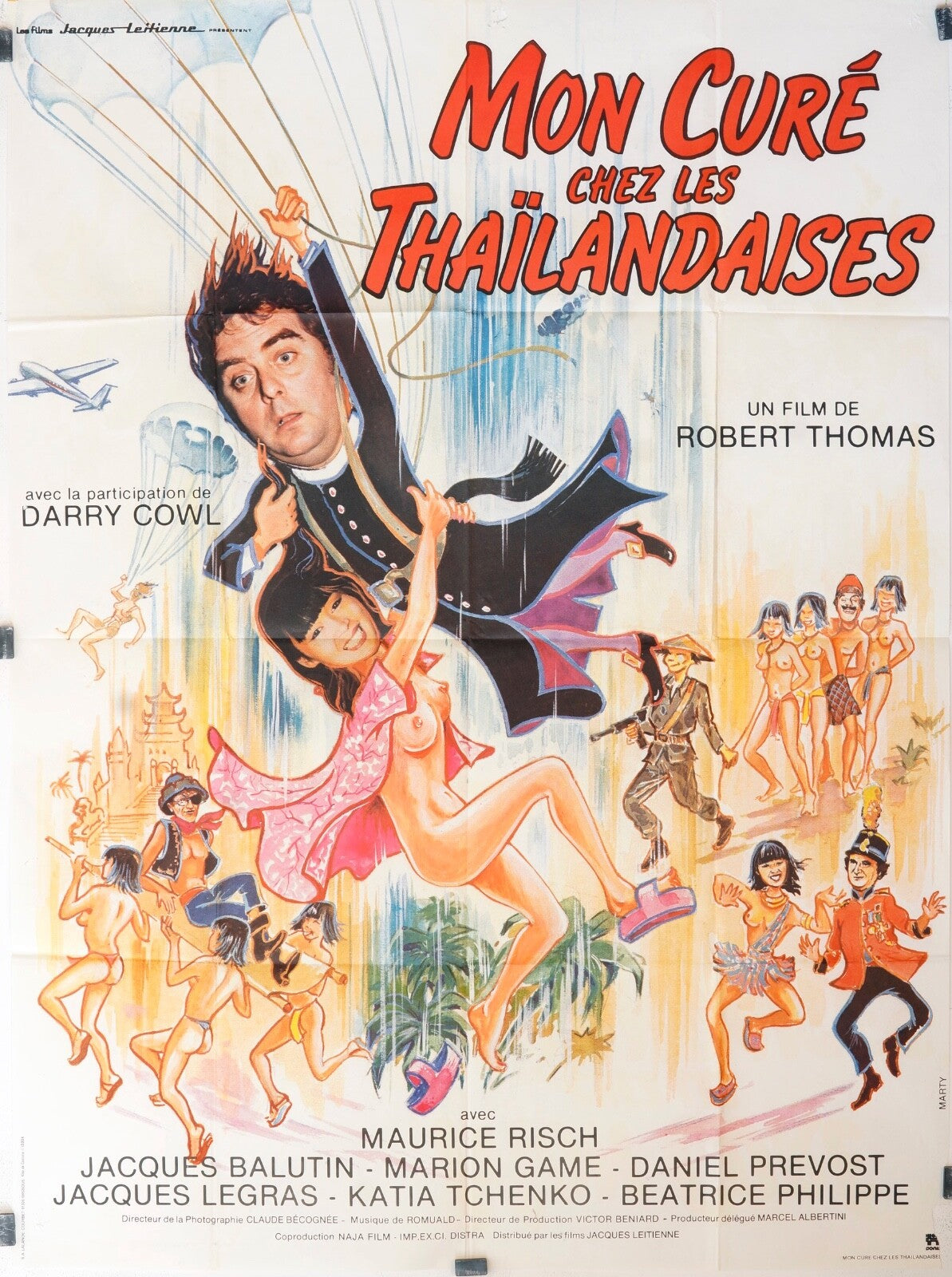 MON CURÉ CHEZ LES THAÏLANDAISES DARRY COWL MOVIE POSTER ORIGINAL 120x160