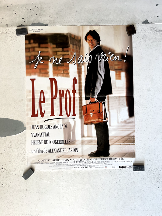 LE PROF POSTER ORIGINAL 40X60 JEAN-HUGUES ANGLADE