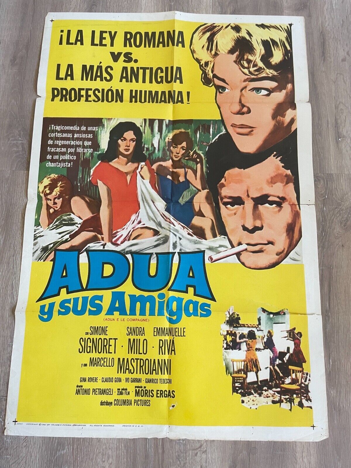 ADUA Y SUS AMIGAS ORIGINAL MOVIE POSTER (70X100) SIMONE SIGNORET