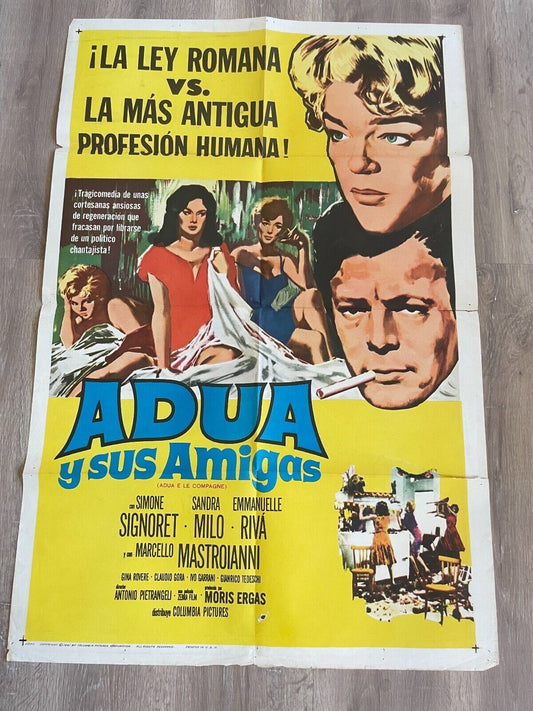 ADUA Y SUS AMIGAS ORIGINAL MOVIE POSTER (70X100) SIMONE SIGNORET
