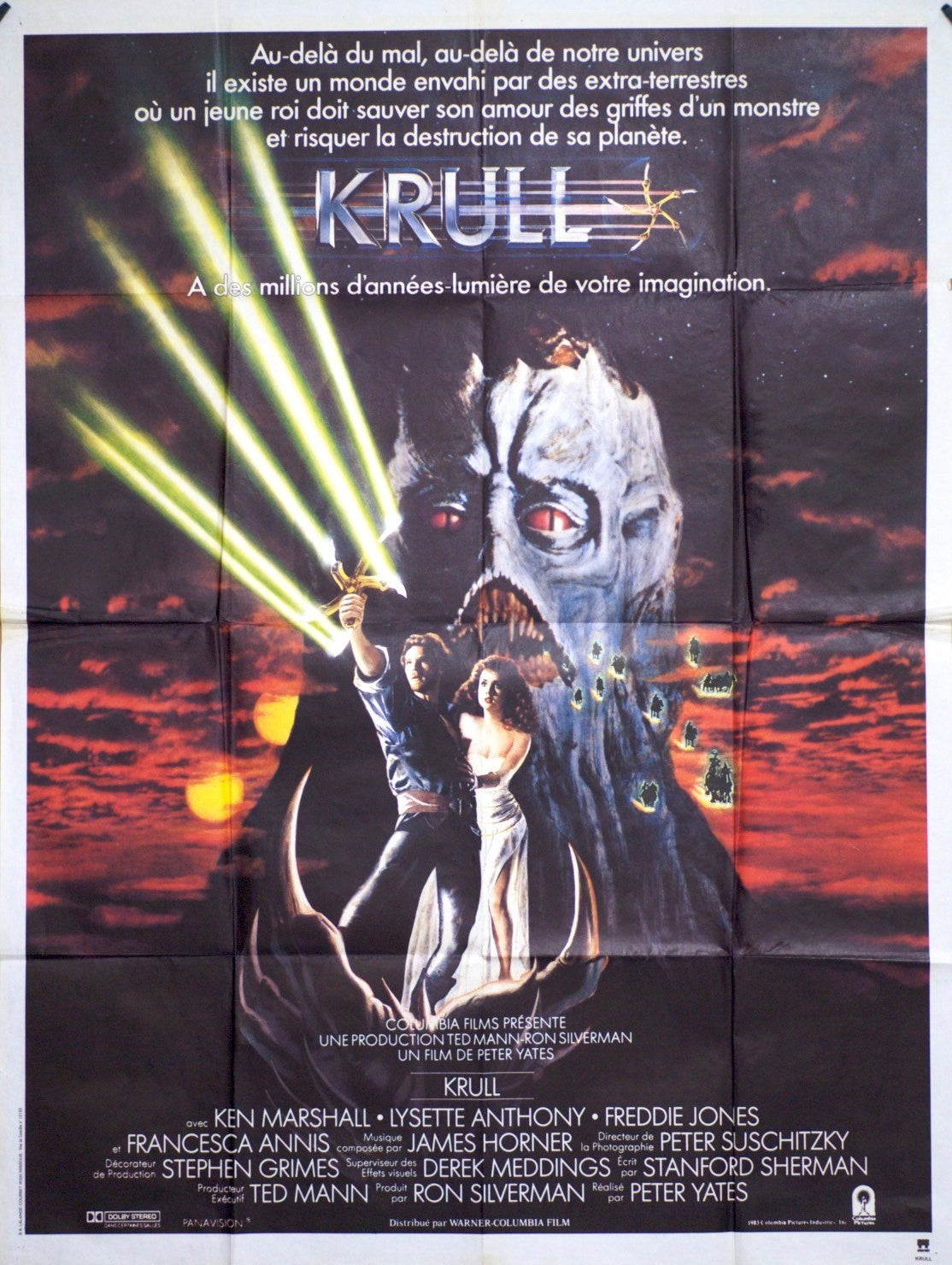 KRULL KEN MARSHALL movie poster ORIGINAL 120x160