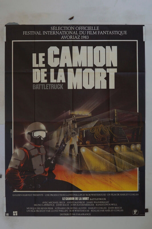 LE CAMION DE LA MORT MOVIE POSTER ORIGINAL 120x160 MICHAEL BECK