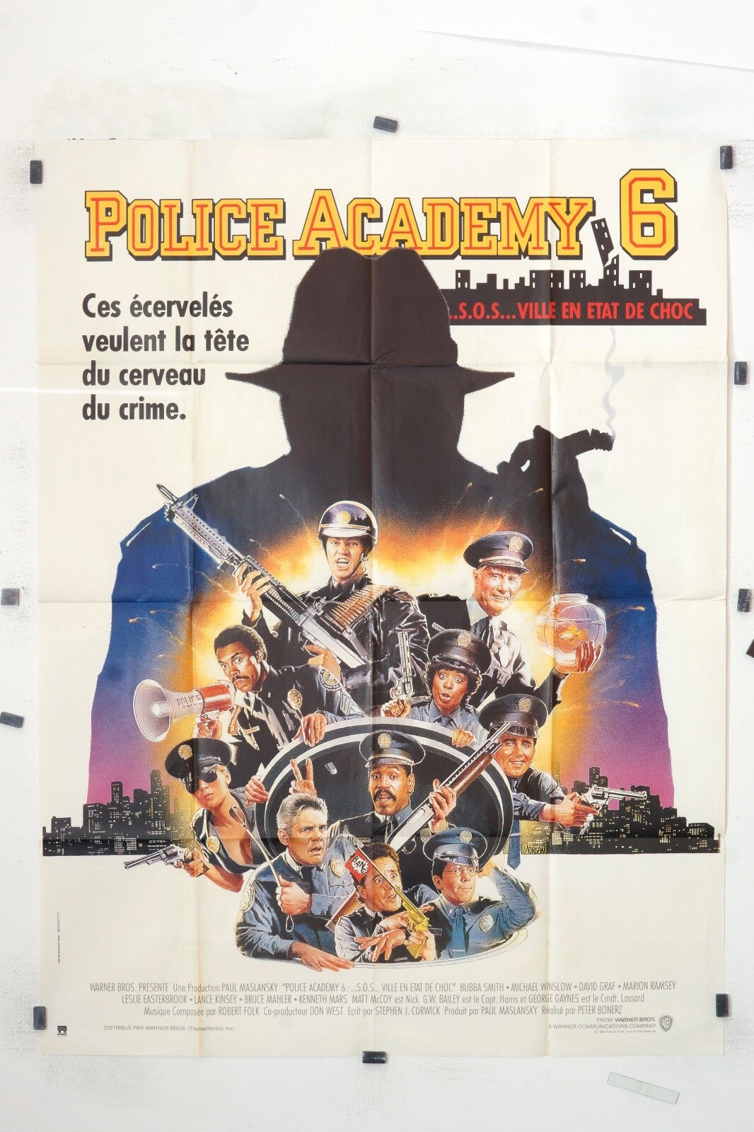 POLICE ACADÉMY 6 ORIGINAL MOVIE POSTER 120x160