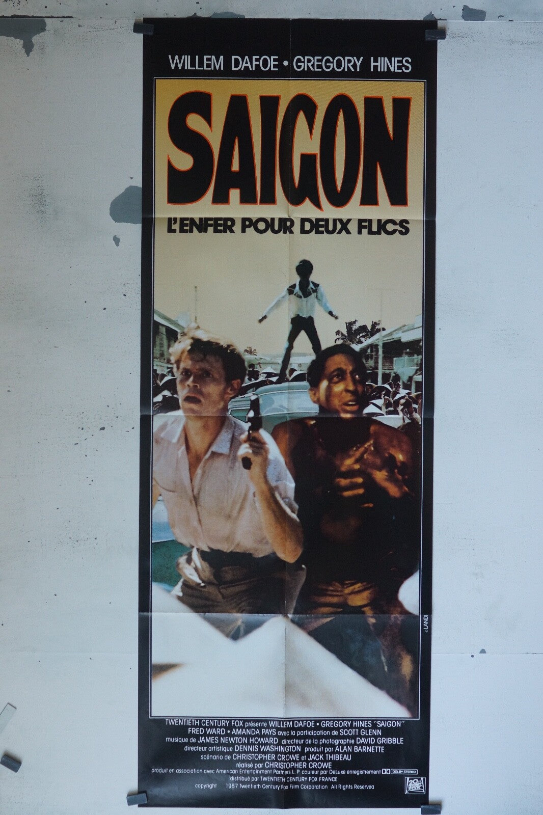 SAIGON MOVIE POSTER ORIGINAL 60x160 WILLEM DAFOE