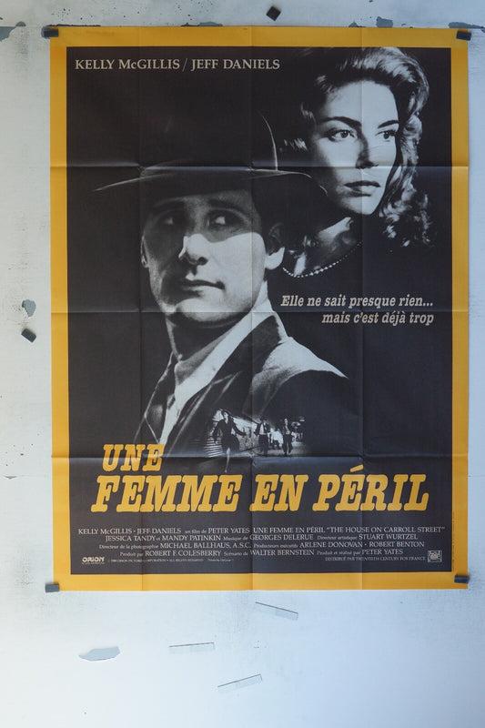 UNE FEMME EN PÉRIL MOVIE POSTER ORIGINAL 120x160 KELLY MC GILLIS
