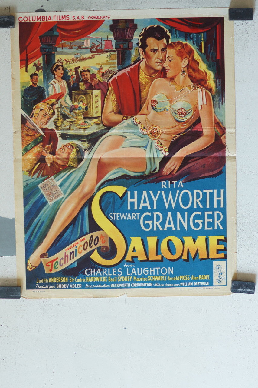 SALOME POSTER ORIGINAL 48x37 Rita Hayworth , Stewart Granger