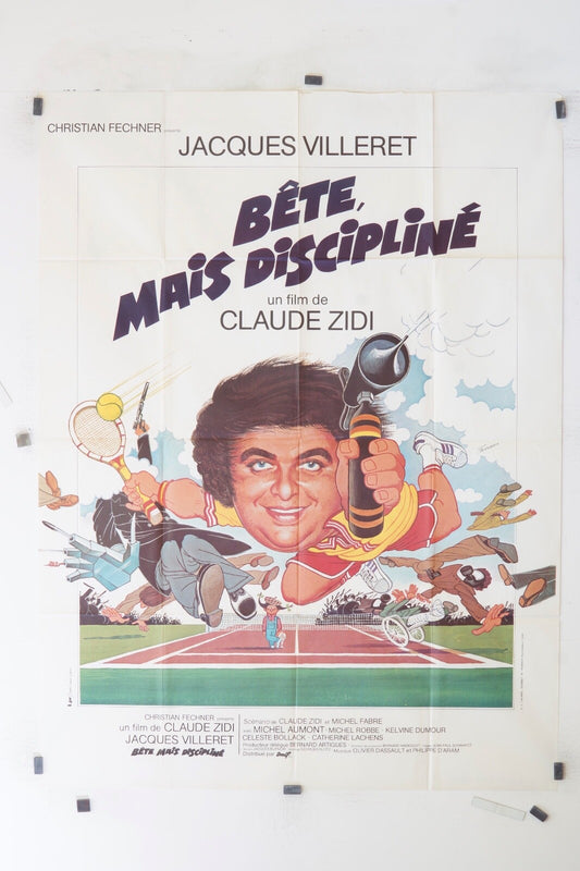 BÊTE MAIS DISCIPLINÉ JACQUES VILLERET MOVIE POSTER ORIGINAL 120x160