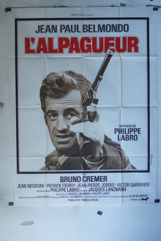 L’ALPAGUEUR MOVIE POSTER ORIGINAL 120x160 JEAN-PAUL BELMONDO