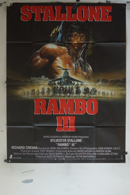 RAMBO III MOVIE POSTER ORIGINAL 120x160 STALONNE