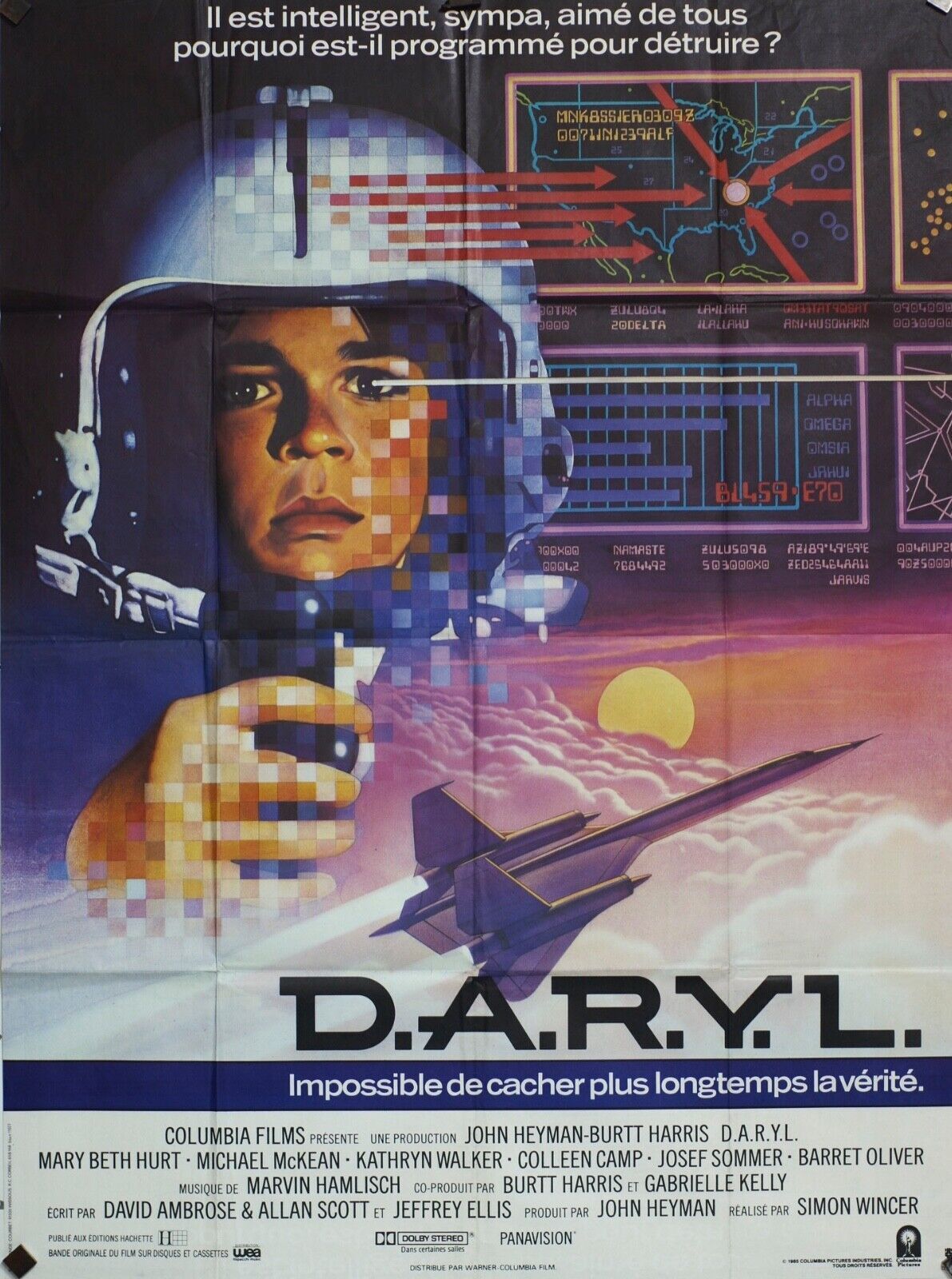 DARYL ORIGINAL MOVIE POSTER 120x160  MARY BETH HURT