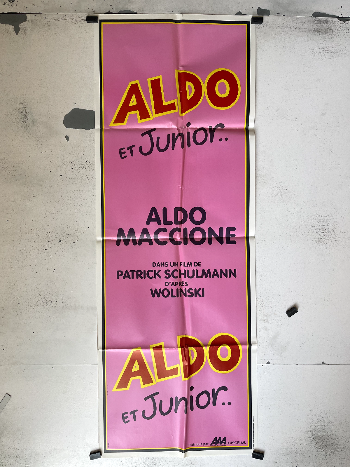 ALDO JUNIOR MOVIE POSTER ORIGINAL 60x160 ALDO MACCIONE