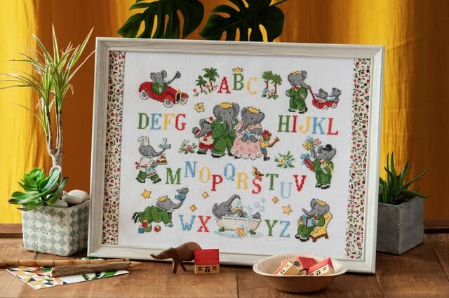 Cross Stitch BOOK ROI DES ELEPHANTS (KING OF THE ELEPHANTS) FRENCH VERSION