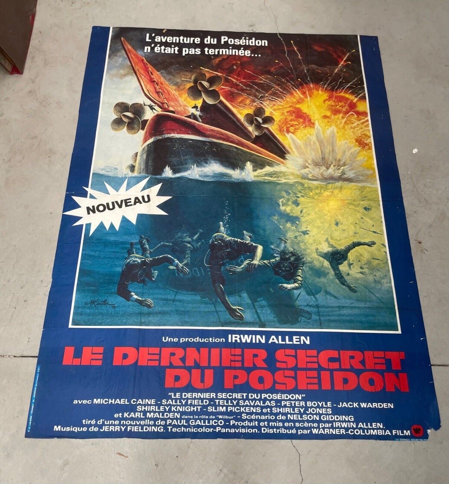 LE DERNIER SECRET DU POSEIDON ORIGINAL 120x160 IRWIN ALLEN