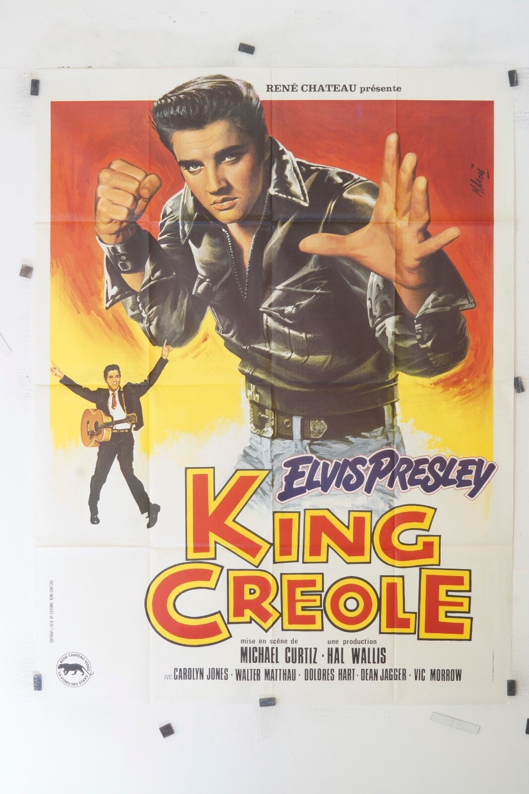 KING CREOLE ELVIS PRESLEY MOVIE POSTER ORIGINAL 120x160