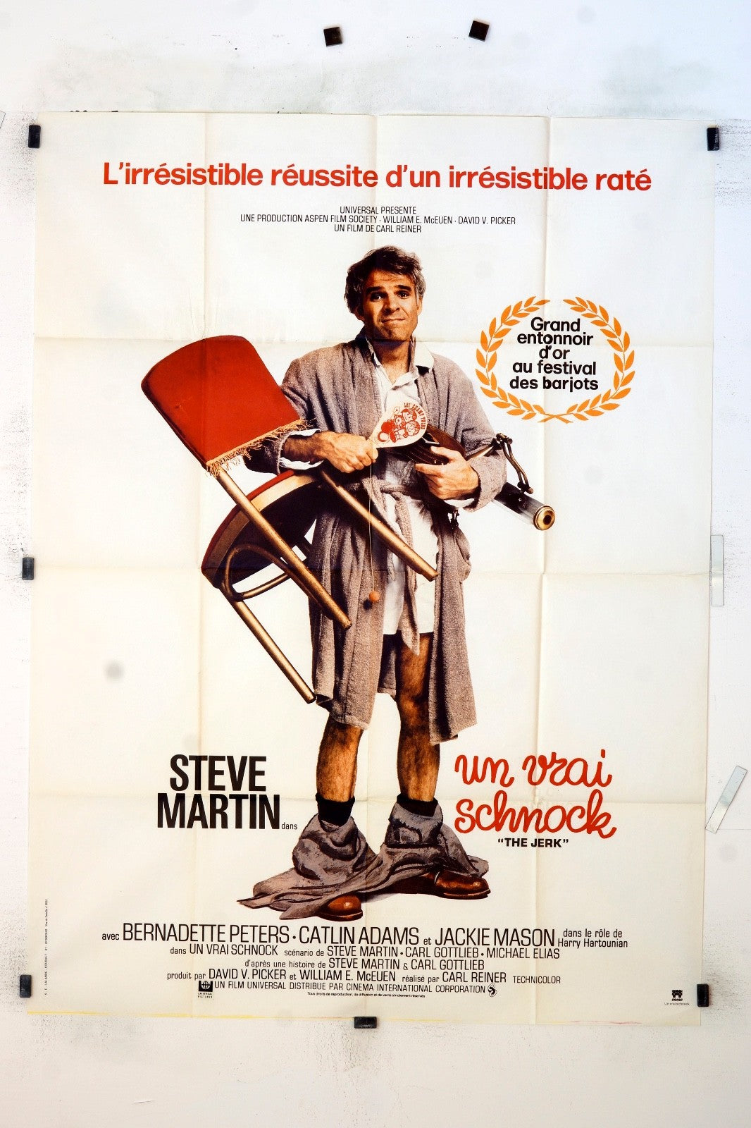 UN VRAI SCHNOCK STEVE MARTIN MOVIE POSTER 120x160