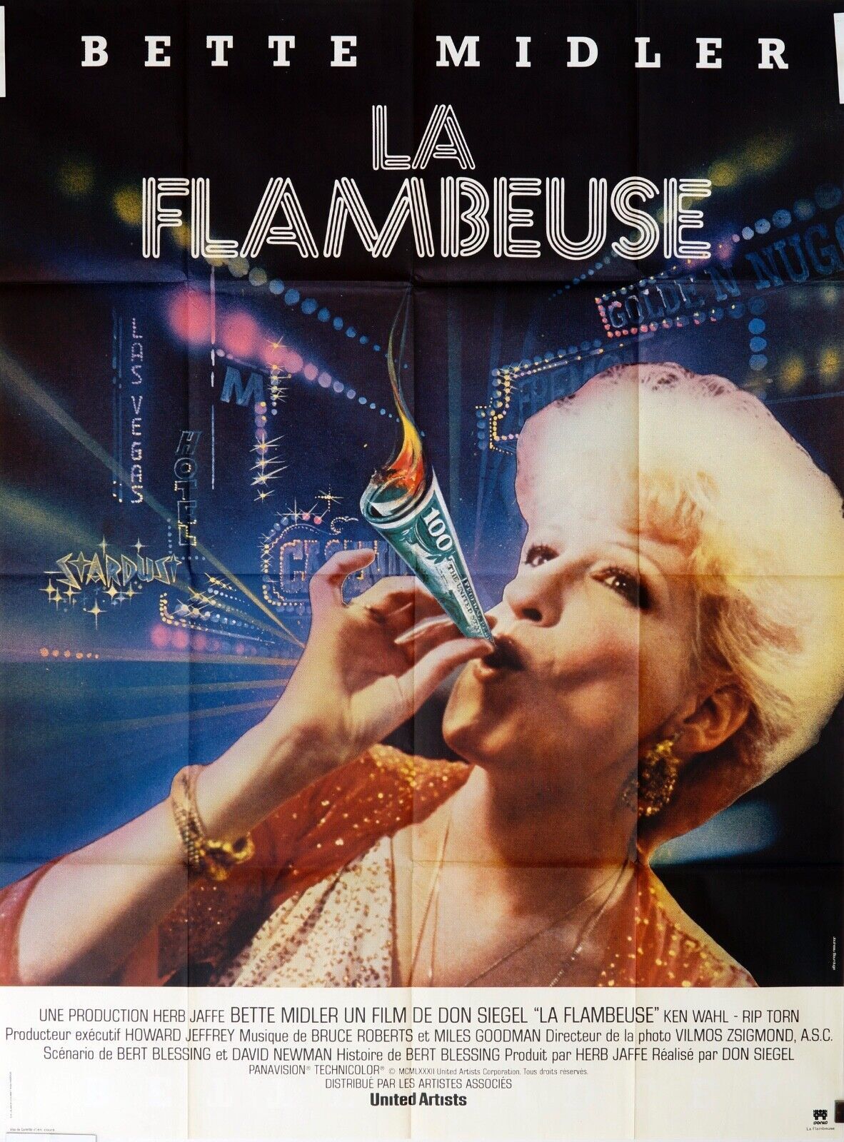LA FLAMBEUSE MOVIE POSTER ORIGINAL (120x160) BETE MIDLER