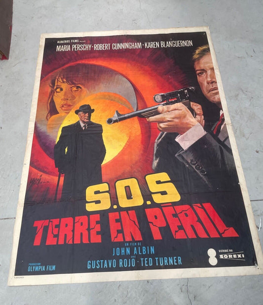 SOS EN TERRE EN PÉRIL MOVIE POSTER ORIGINAL (120x160) MARION CAMERINI