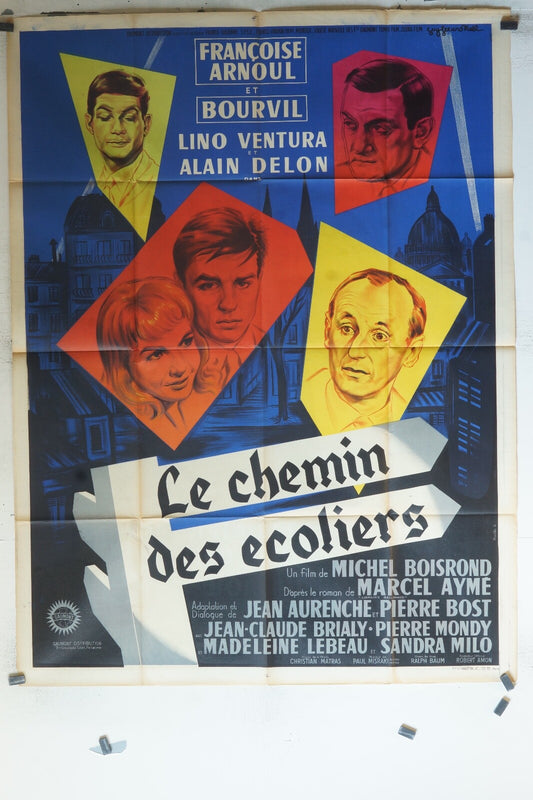 CHEMIN DES ECOLIERS (LE) movie poster ORIGINAL 120x160 Françoise Arnoul