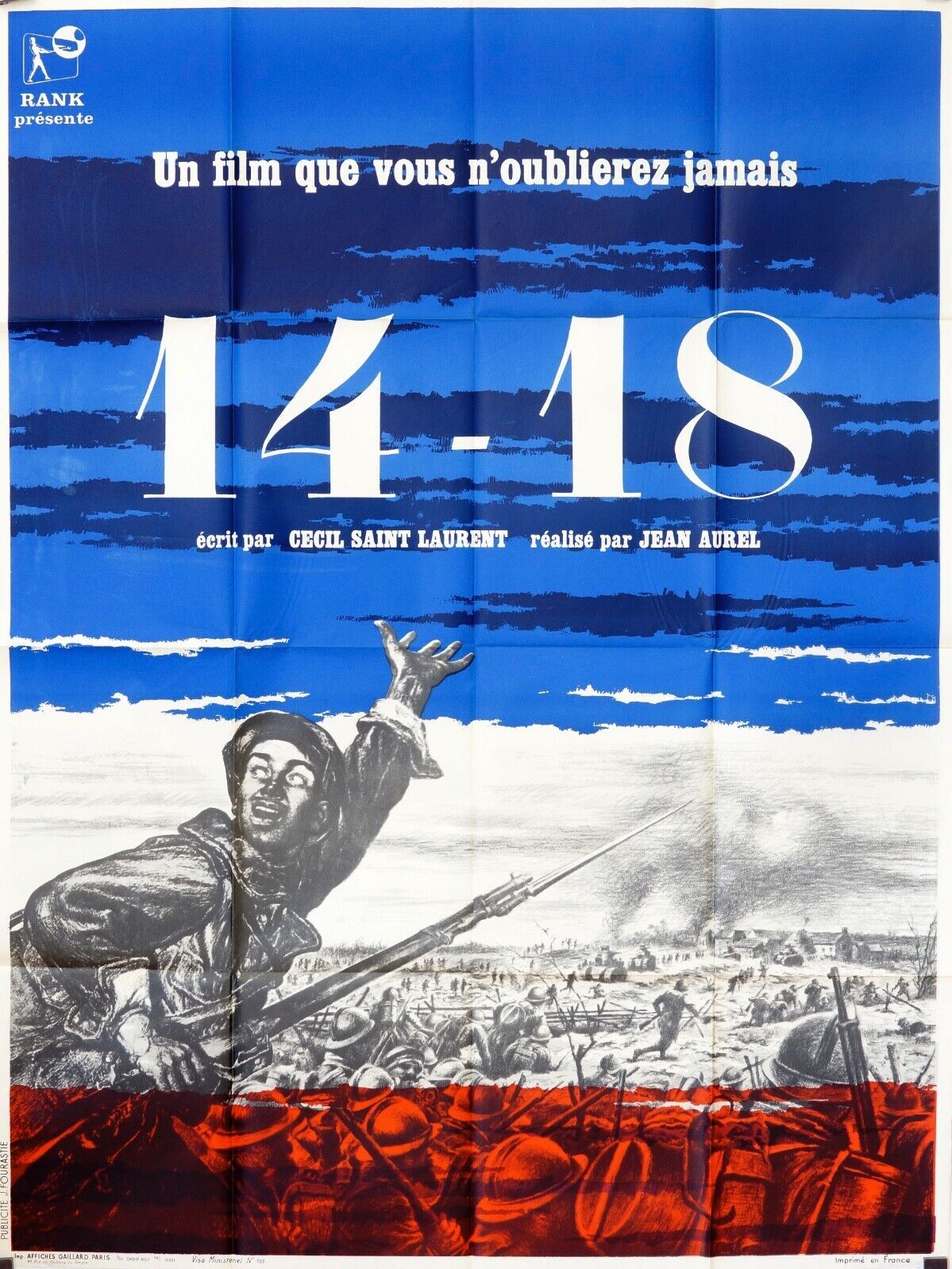 14_18 MOVIE POSTER ORIGINAL 120x160 CECIL SAINT LAURENT