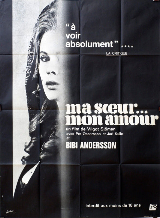 MA SŒUR MON AMOUR MOVIE POSTER ORIGINAL 120x160 BIBI ANDERSON