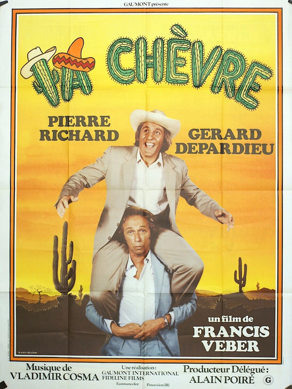LA CHÈVRE MOVIE POSTER ORIGINAL 120x160 PIERRE RICHARD