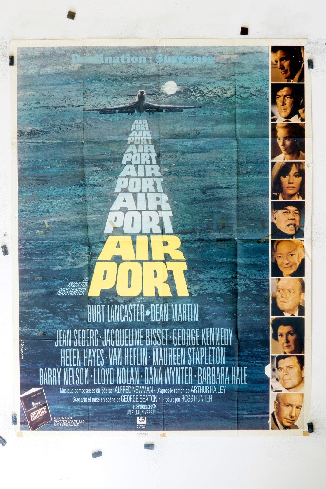 AIR PORT BURT LANCASTER POSTER ORIGINAL 120x160 WILLIAM KATT