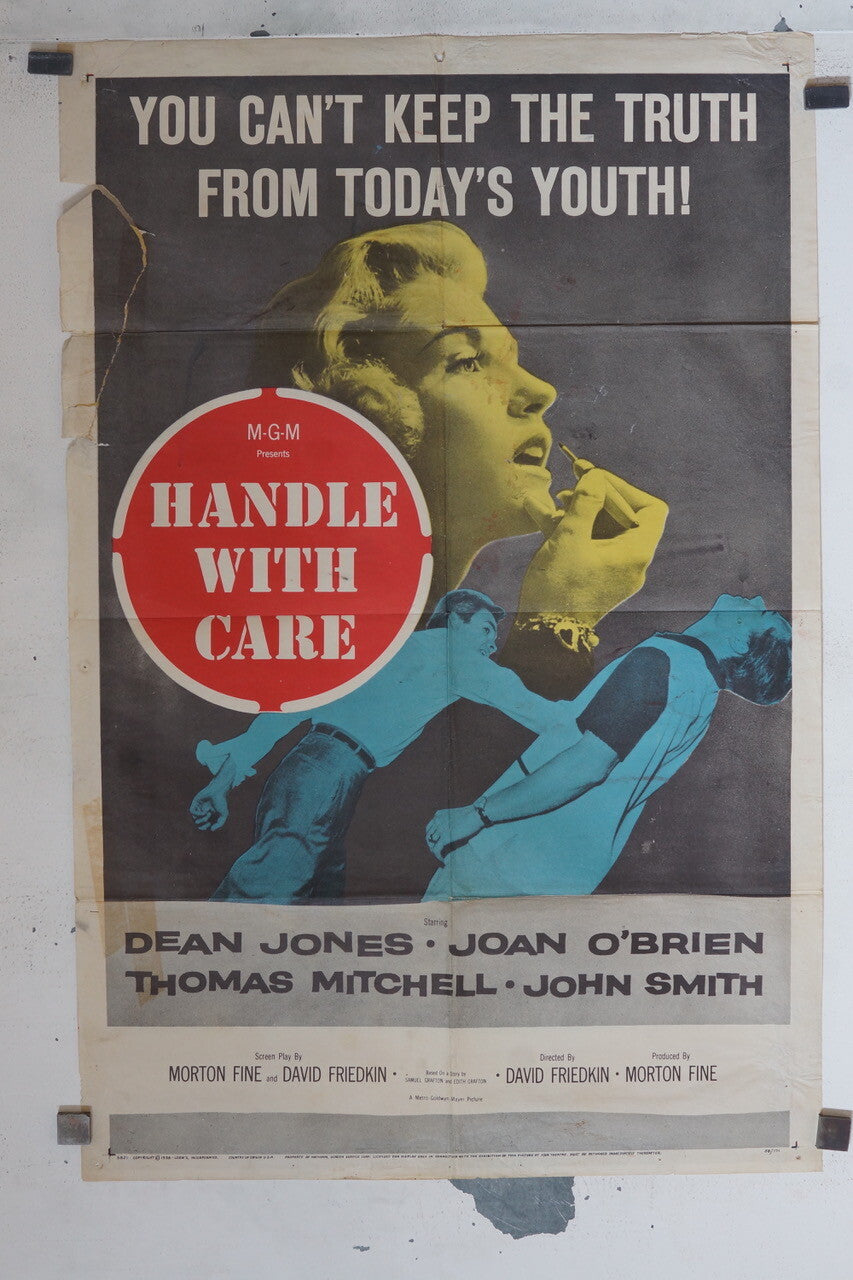HANDLE WITH CARE MOVIE POSTER ORIGINAL 69x103, Dean Jones 