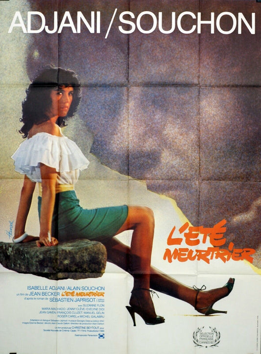 L'ÉTÉ MEURTRIER MOVIE POSTER ORIGINAL 120x160 ISABELLE ADJANI