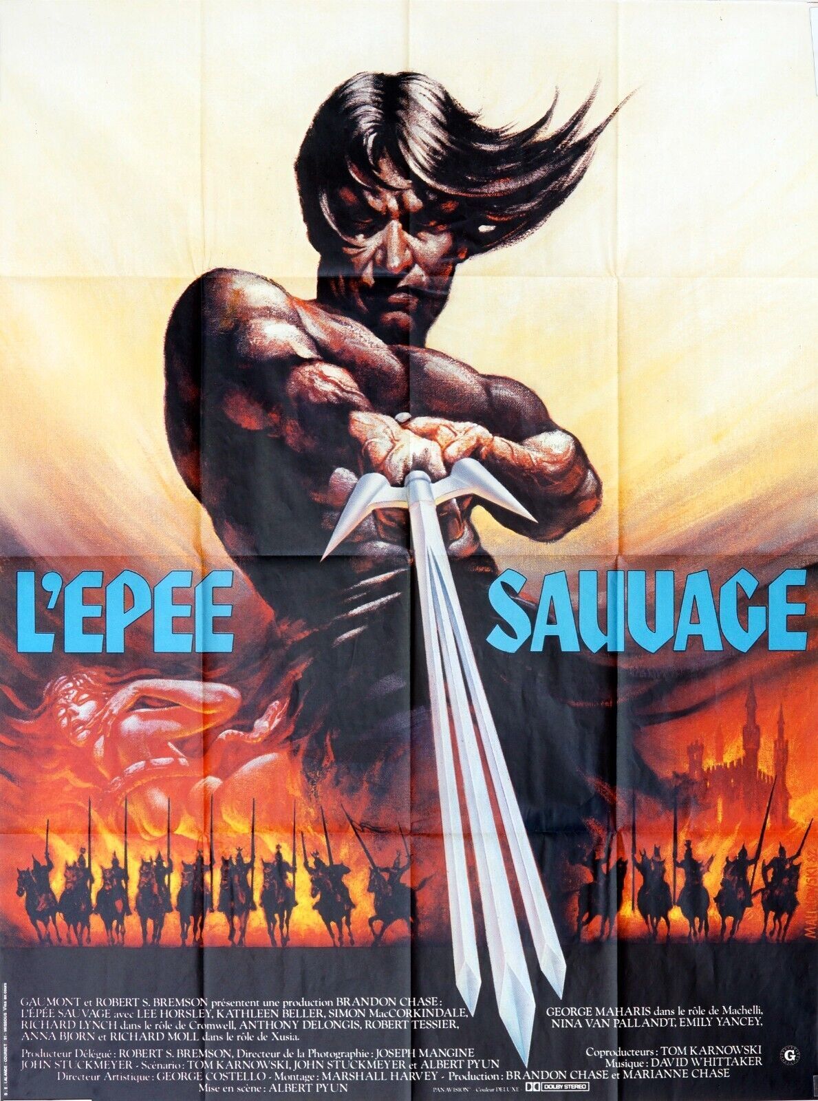 L’ÉPÉE SAUVAGE, MOVIE POSTER ORIGINAL 120x160, LEE HOSLEY