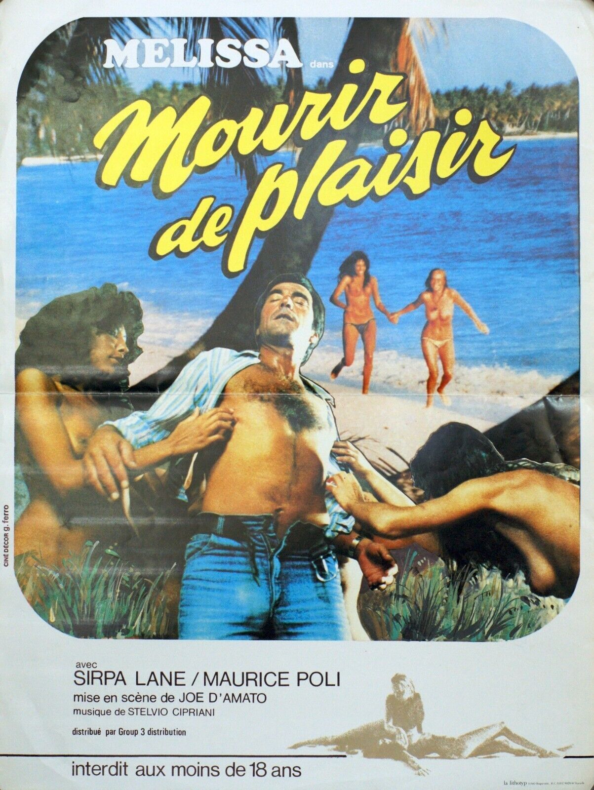 DANS MOURIR DE PLAISIR, MÉLISSA,  MOVIE POSTER ORIGINAL 120x160