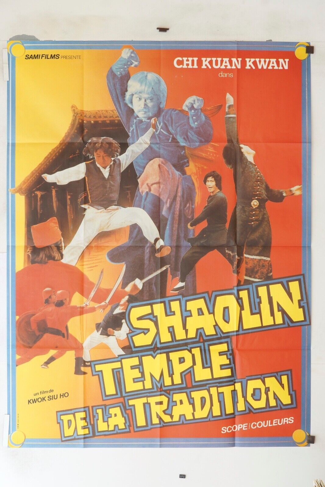SHAOLIN TEMPLE DE LA TRADITION 120X160 ORIGINAL POSTER CHI KUAN KWAN
