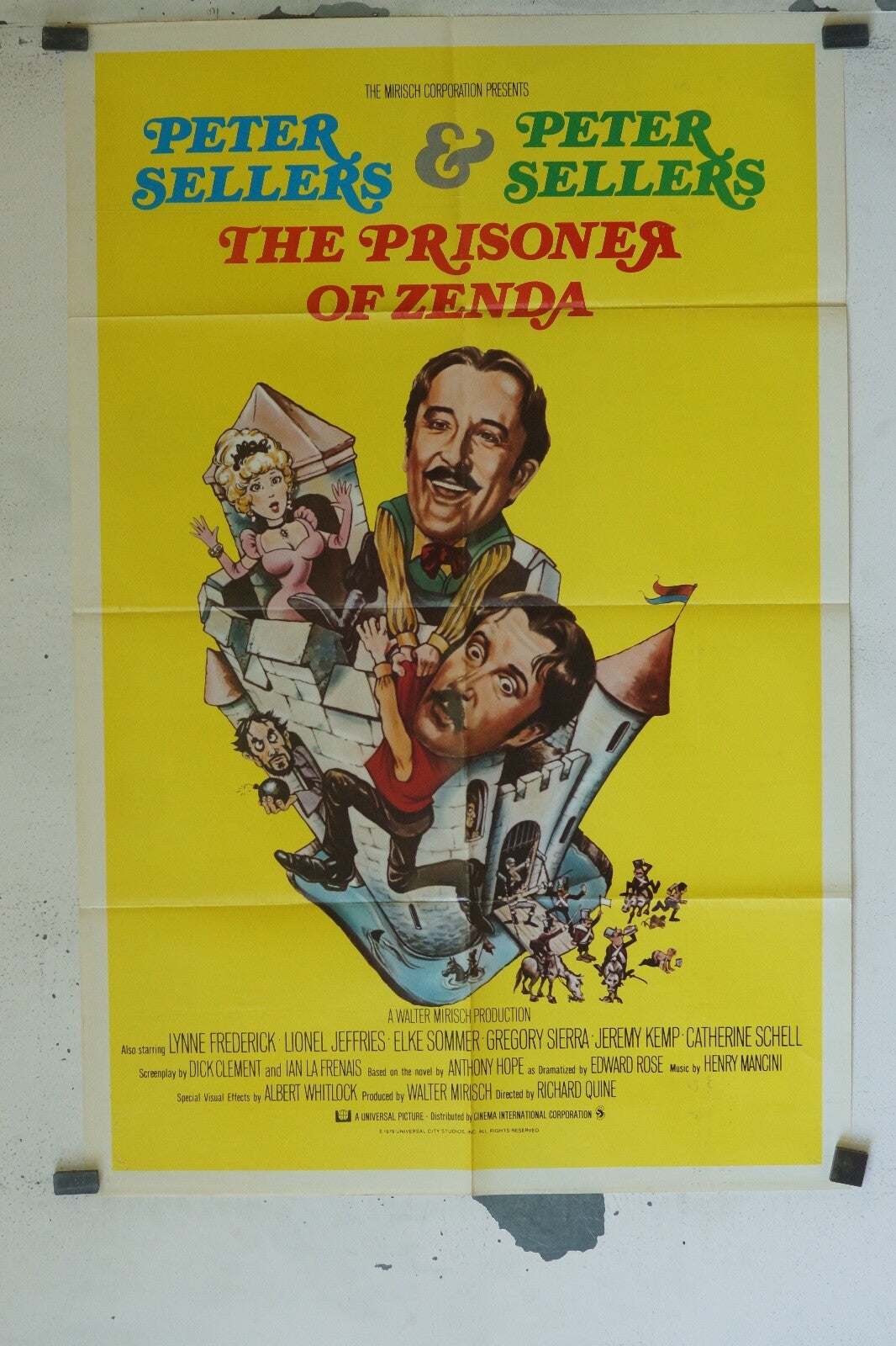 THE PRISONERA OF ZENDA POSTER ORIGINAL VINTAGE (70X100) PETER SELLER, LIONEL