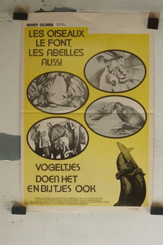 LES OISEAUX FONT LES ABEILLES AUSSI MOVIE POSTER ORIGINAL (55X37)