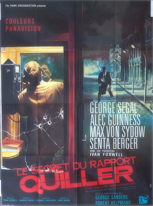 LE SECRET DU RAPPORT QUILLER  GEORGE SEGAL MOVIE POSTER ORIGINAL 120x160