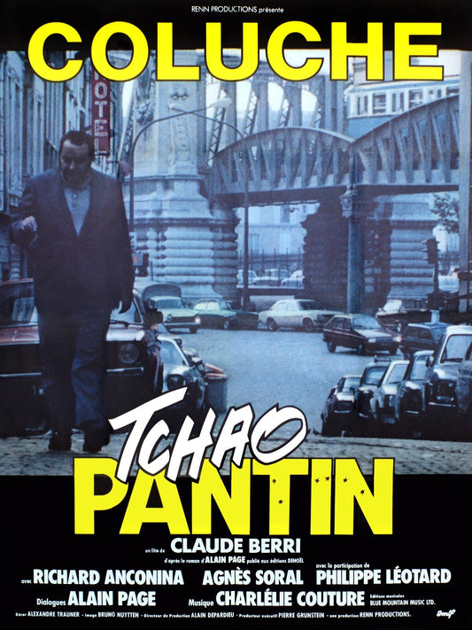 TCHAO PANTIN COLUCHE movie poster original (120x160)