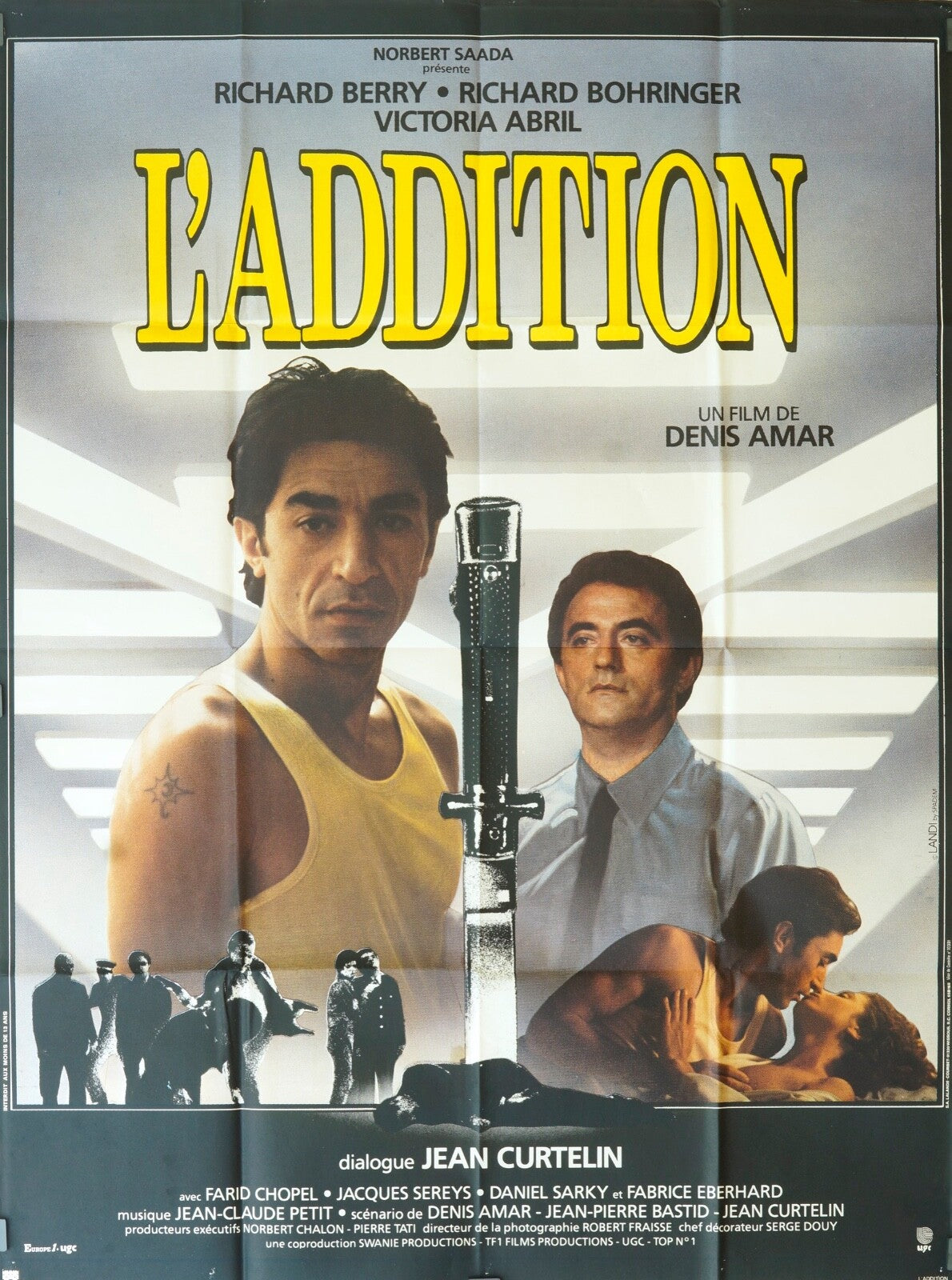 L’ADDITION MOVIE POSTER ORIGINAL 120x160  RICHARD BERRY