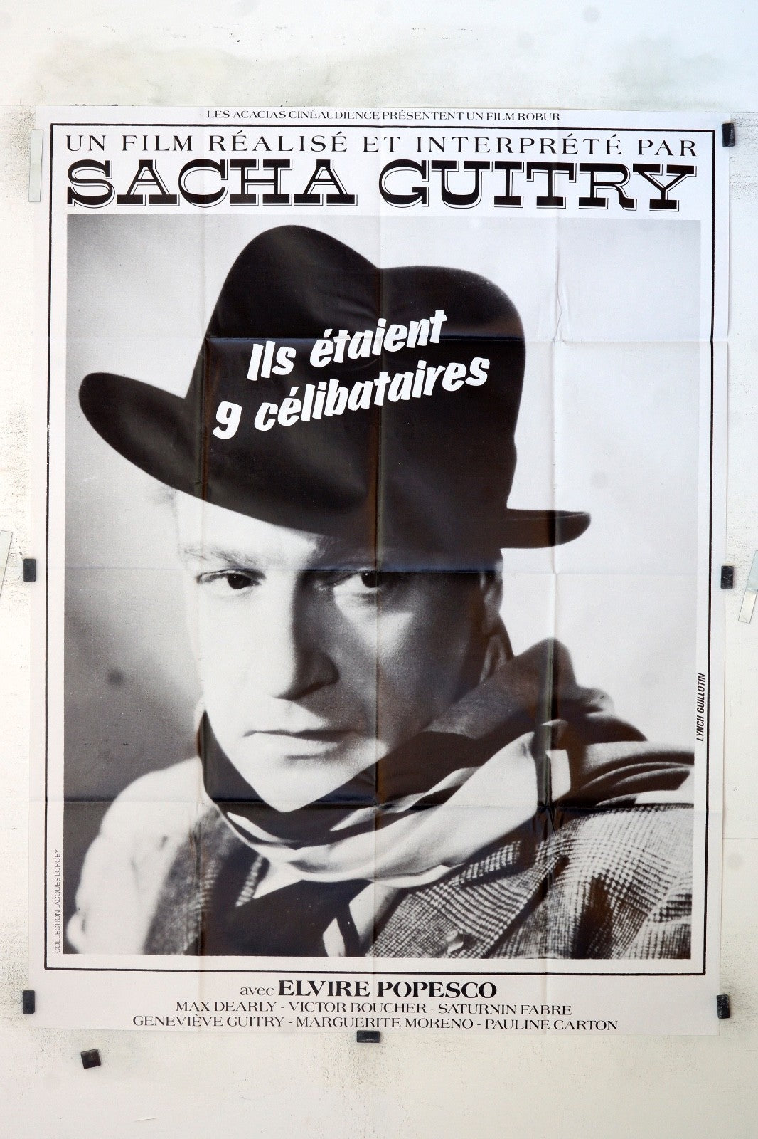 ILS ÉTAIENT CÉLIBATAIRES SACHA GUITRY MOVIE POSTER ORIGINAL 120x160