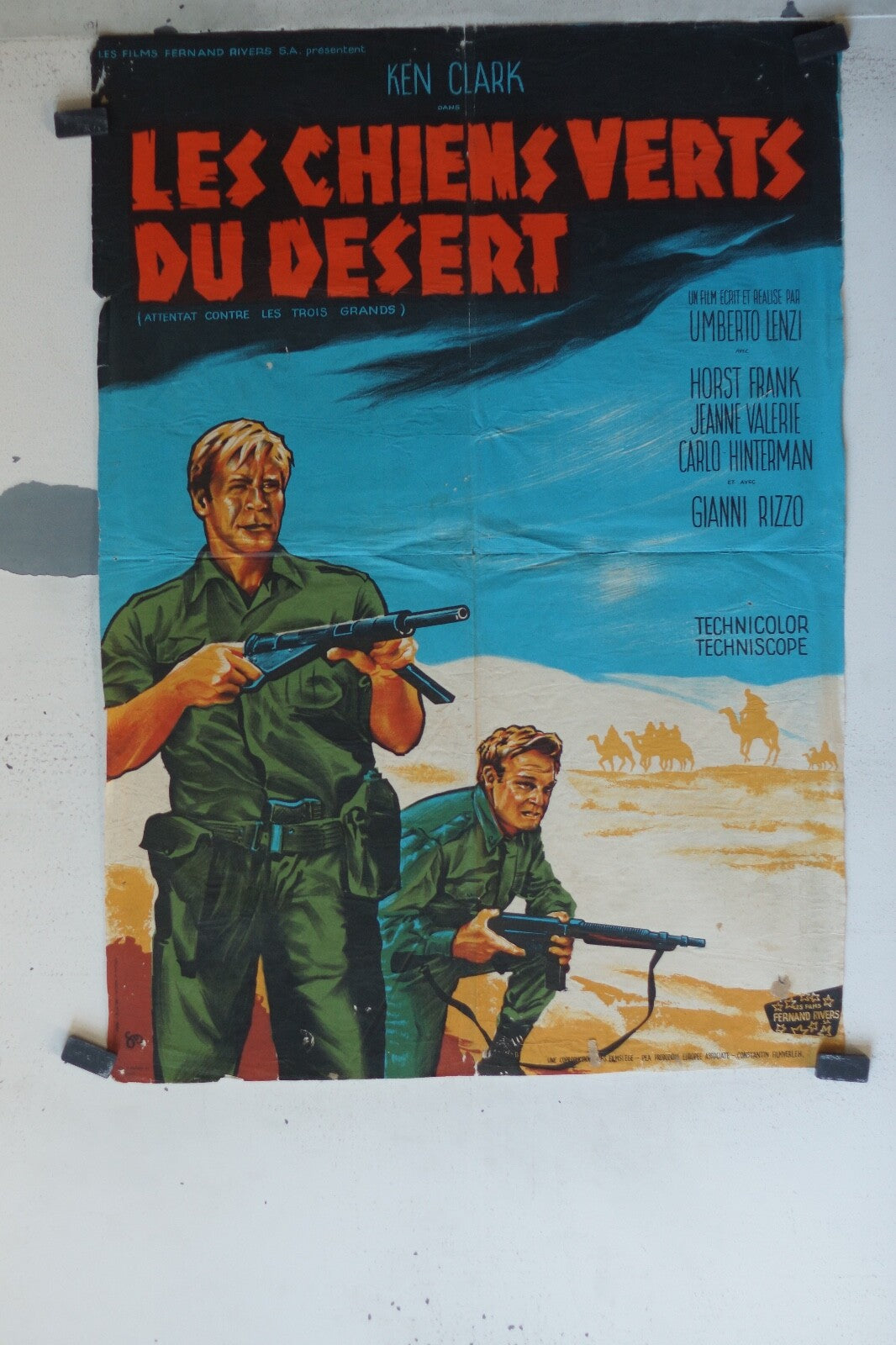 CHIENS VERTS DU DESERT (LES POSTER ORIGINAL 60x80 Ken Clark , Horst Frank
