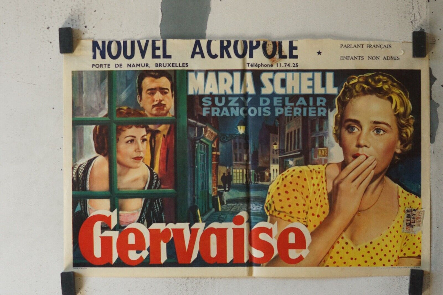GERVAISE MOVIE POSTER ORIGINAL (55X37) MARIA SCHELL