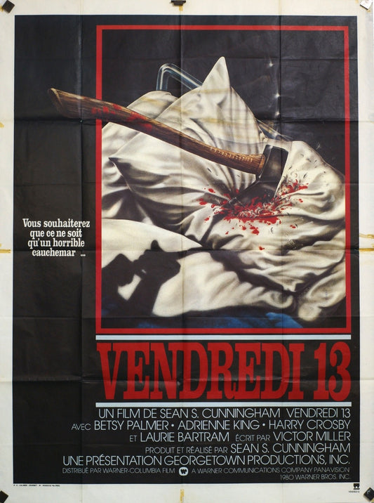 VENDREDI 13 SEAN S. CUNNINGHAM MOVIE POSTER ORIGINAL 120x160